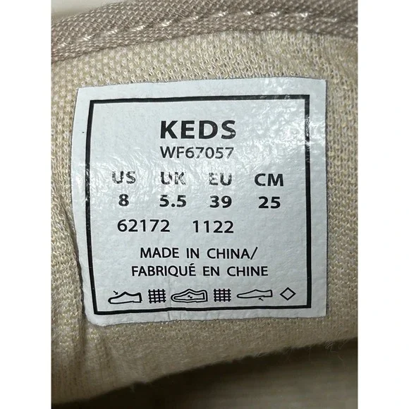Keds Center II Tan Canvas Low Top Sneakers Womens Size 8 WF67057 - Picture 12 of 12